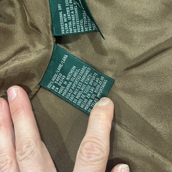 Polo Ralph Lauren Wool Equestrian Riding Jacket Elbow Patch Herringbone Blazer - Picture 8 of 9